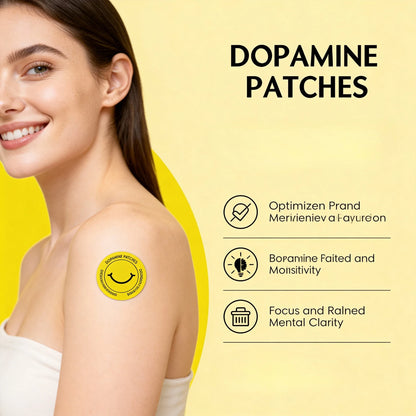 Dopamine Patches Vitality Boost Instant Mood & Focus Enhancement Concentration Aid Wellness Body Care Patch