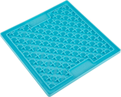 Classic Buddy, Cat Slow Feeder Lick Mat, Boredom Anxiety Reducer; Perfect for Food, Treats, Yogurt, or Peanut Butter. Fun Alternative to a Slow Feed Cat Bowl or Dish, Turquoise